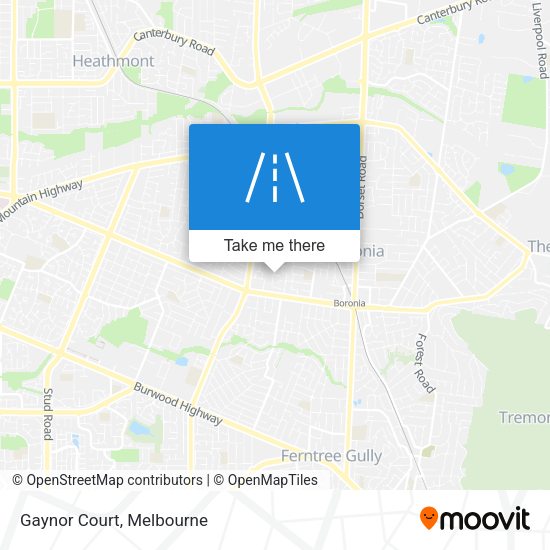 Gaynor Court map