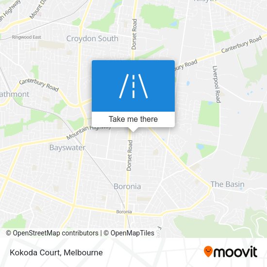 Kokoda Court map