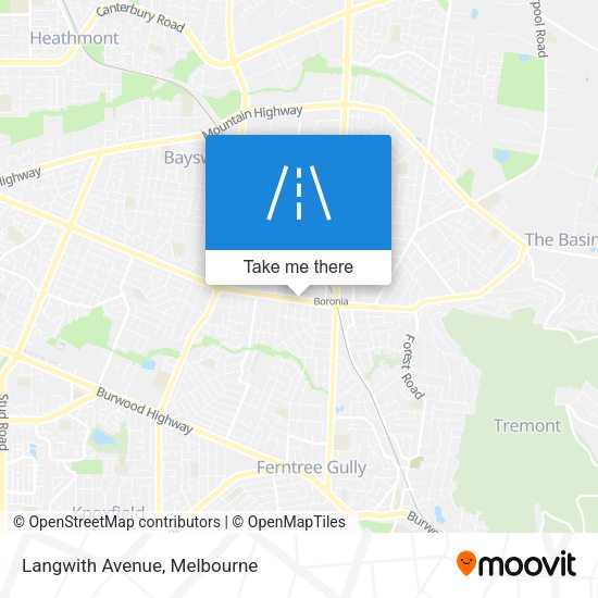 Langwith Avenue map