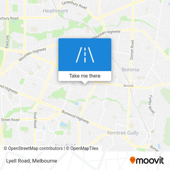 Lyell Road map