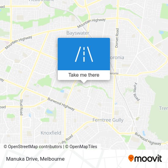 Manuka Drive map