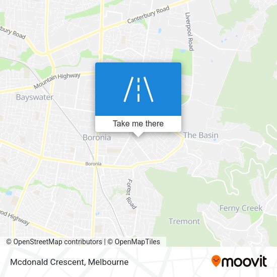 Mcdonald Crescent map