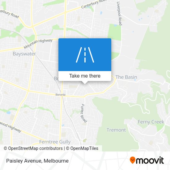 Paisley Avenue map