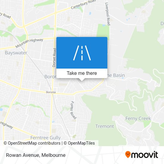 Rowan Avenue map