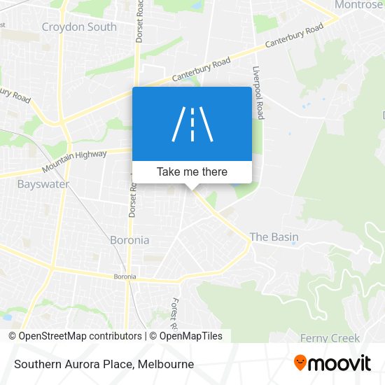 Southern Aurora Place map