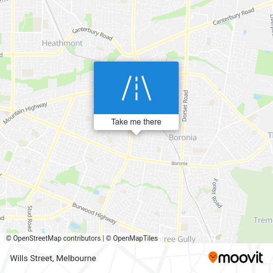 Wills Street map