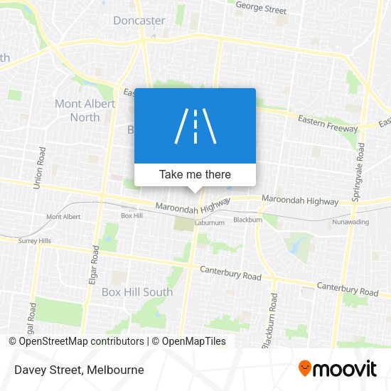 Davey Street map