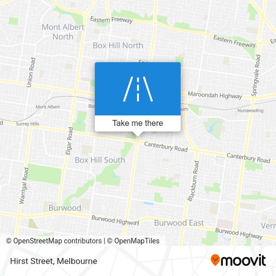 Hirst Street map