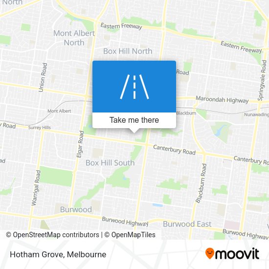 Hotham Grove map