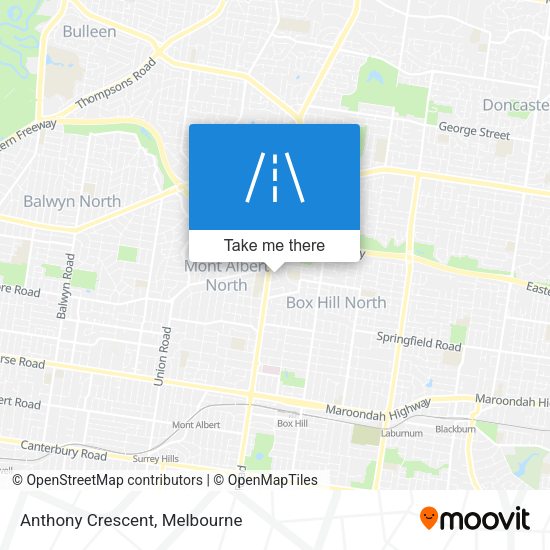 Anthony Crescent map