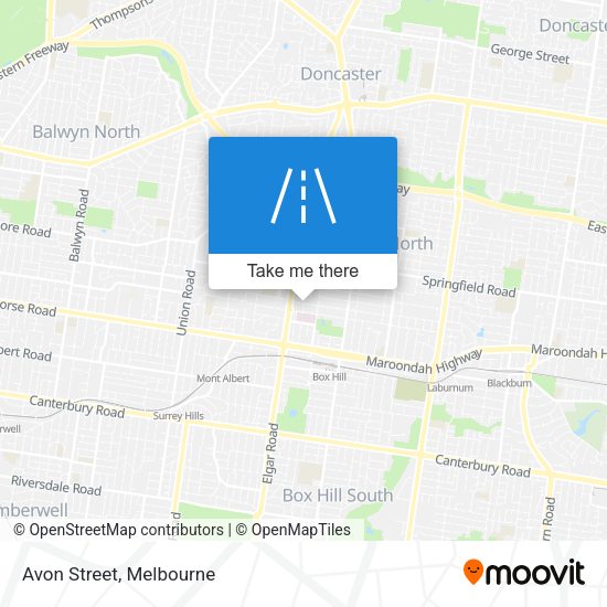 Avon Street map