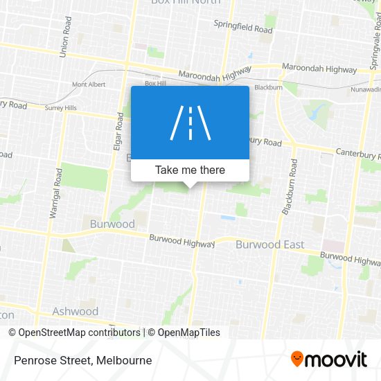 Penrose Street map