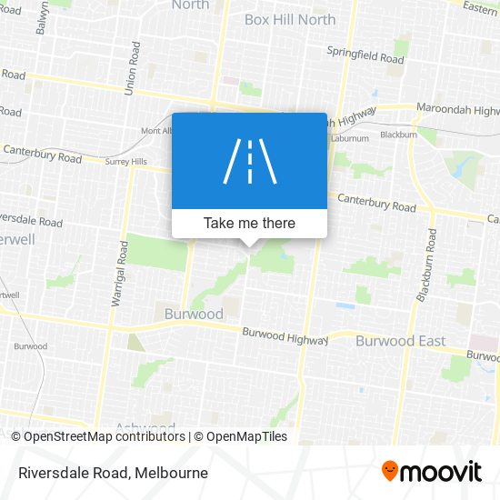 Mapa Riversdale Road