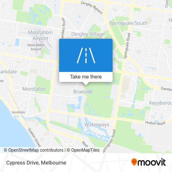 Cypress Drive map