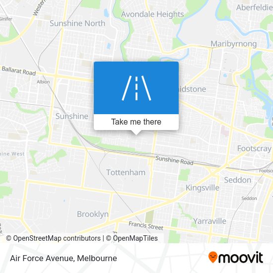 Air Force Avenue map