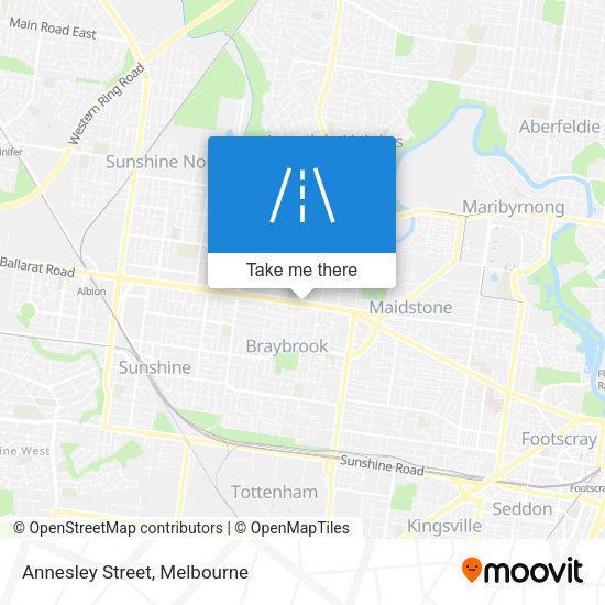 Annesley Street map