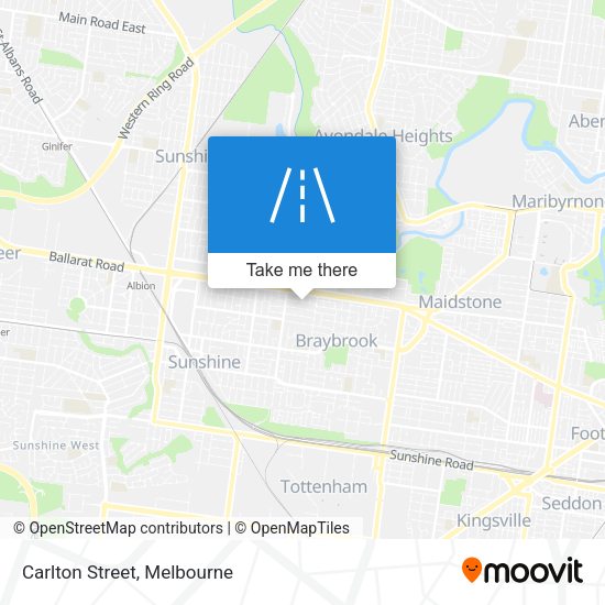 Carlton Street map