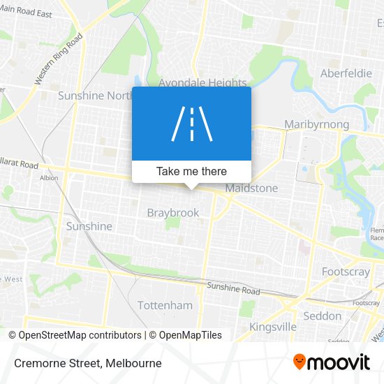 Cremorne Street map