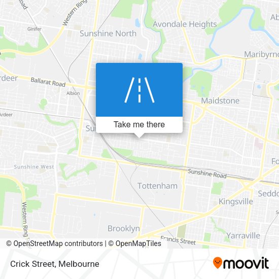 Crick Street map