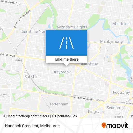 Hancock Crescent map