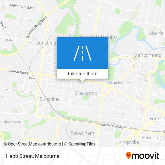 Hebb Street map