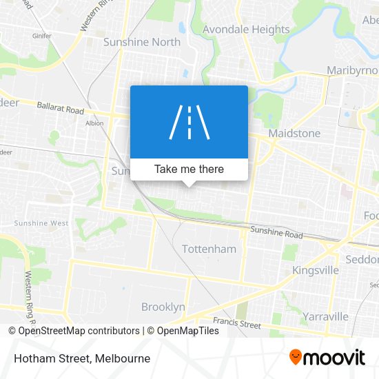 Hotham Street map