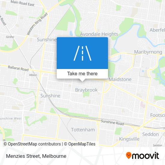 Menzies Street map