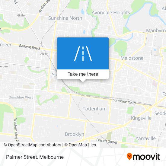 Palmer Street map