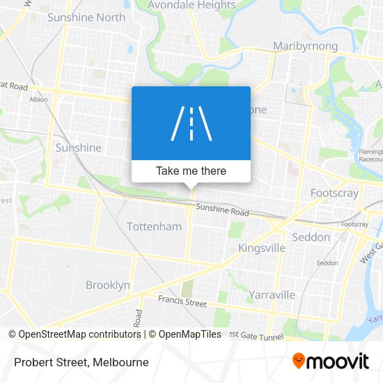 Probert Street map