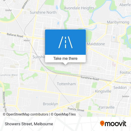 Showers Street map