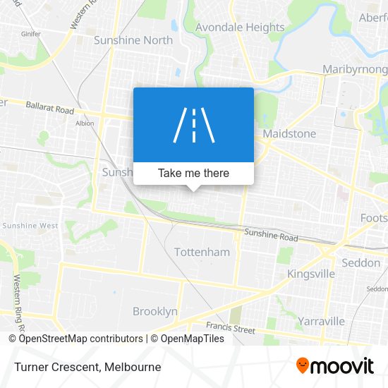 Turner Crescent map