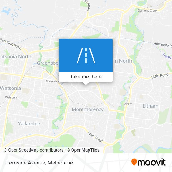 Fernside Avenue map