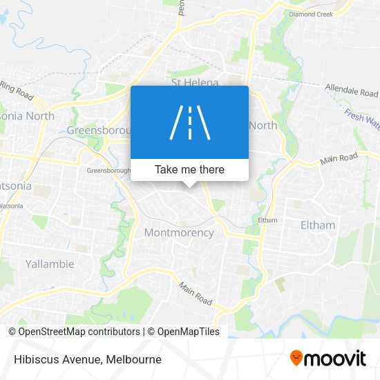 Hibiscus Avenue map