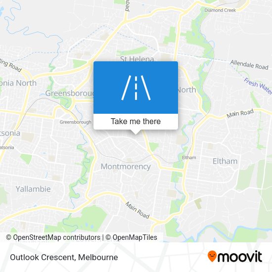 Outlook Crescent map