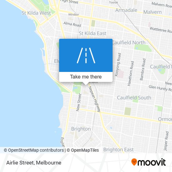 Airlie Street map