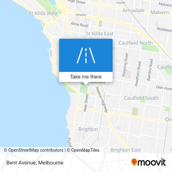 Bent Avenue map