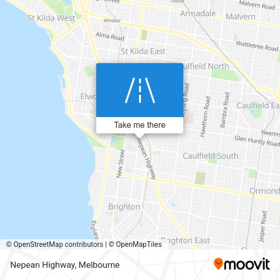 Nepean Highway map