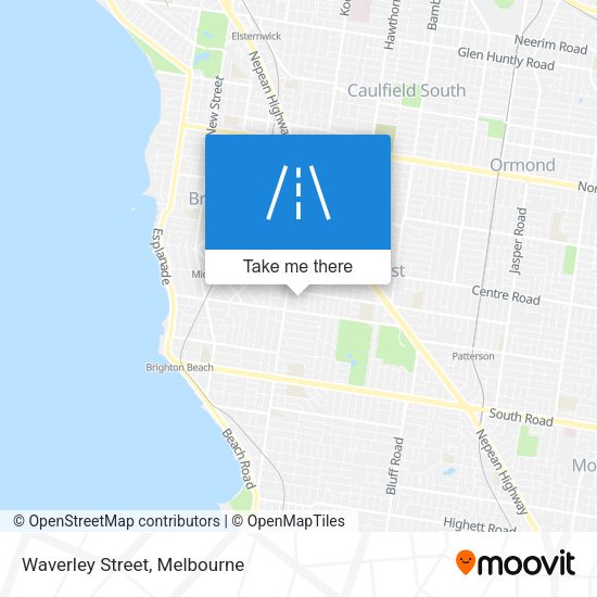 Waverley Street map