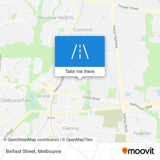 Belfast Street map