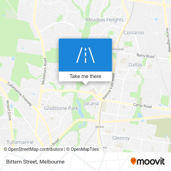Bittern Street map