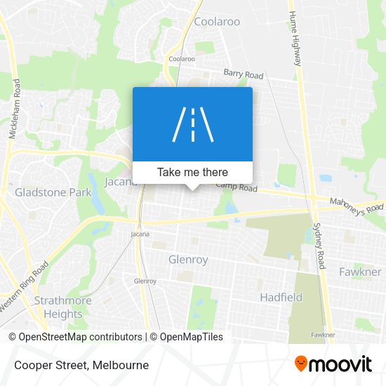 Cooper Street map