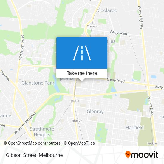 Gibson Street map