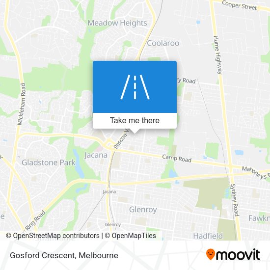 Gosford Crescent map