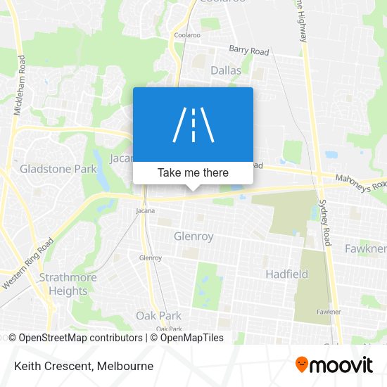 Keith Crescent map