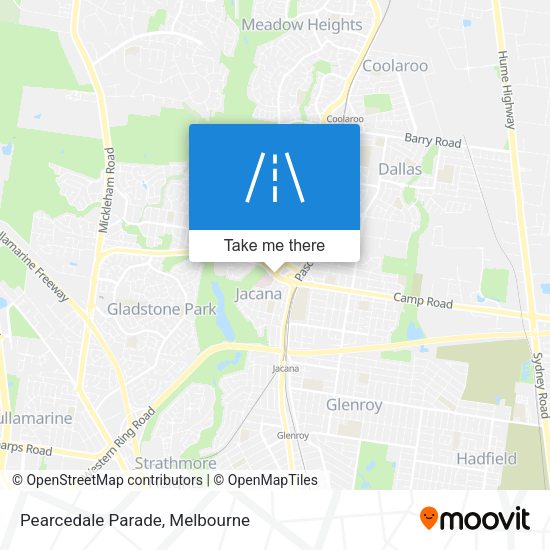 Pearcedale Parade map