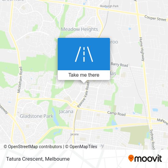 Tatura Crescent map