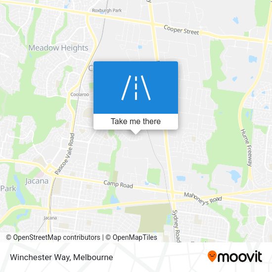 Winchester Way map