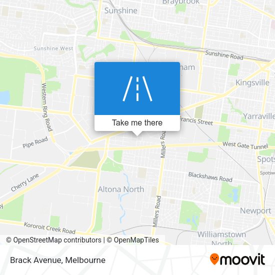 Brack Avenue map