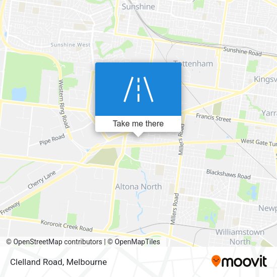 Clelland Road map