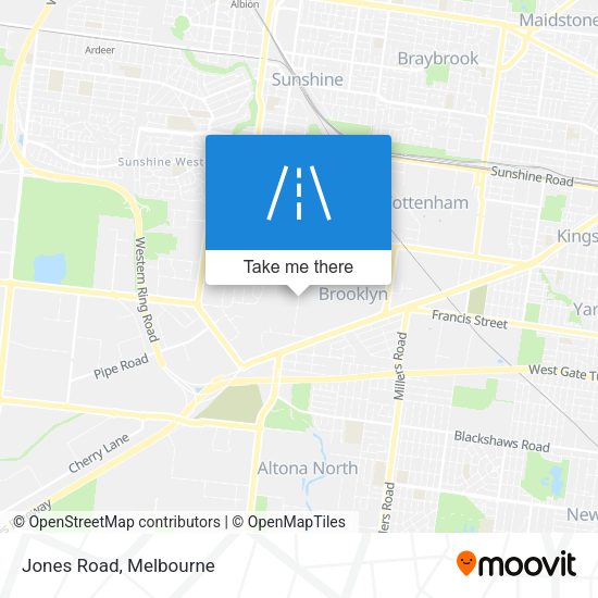 Jones Road map